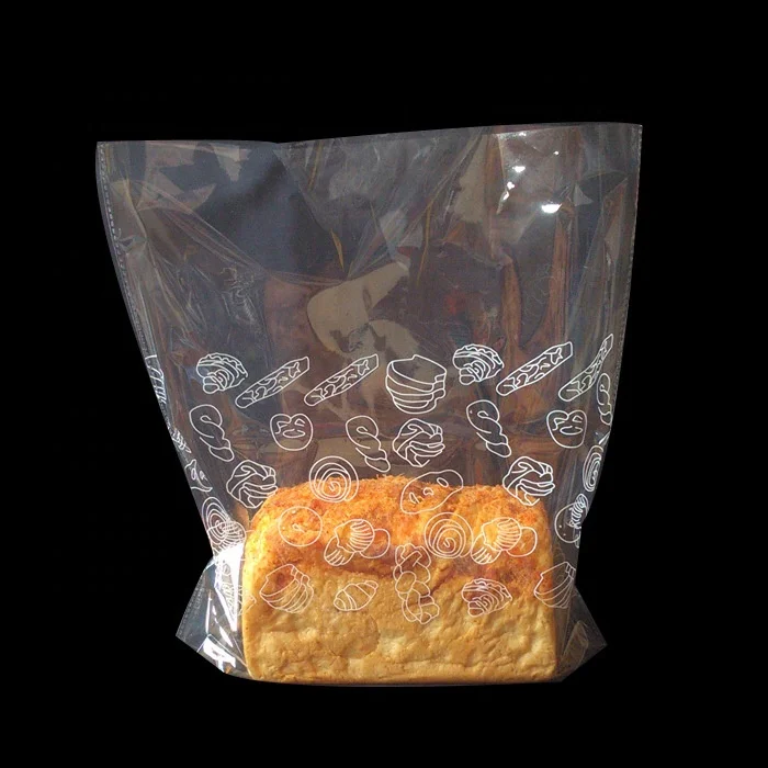 transparent cello  gift wrapping  packing bread loaf bottom gusset bags for bakery cookies  sweets storage