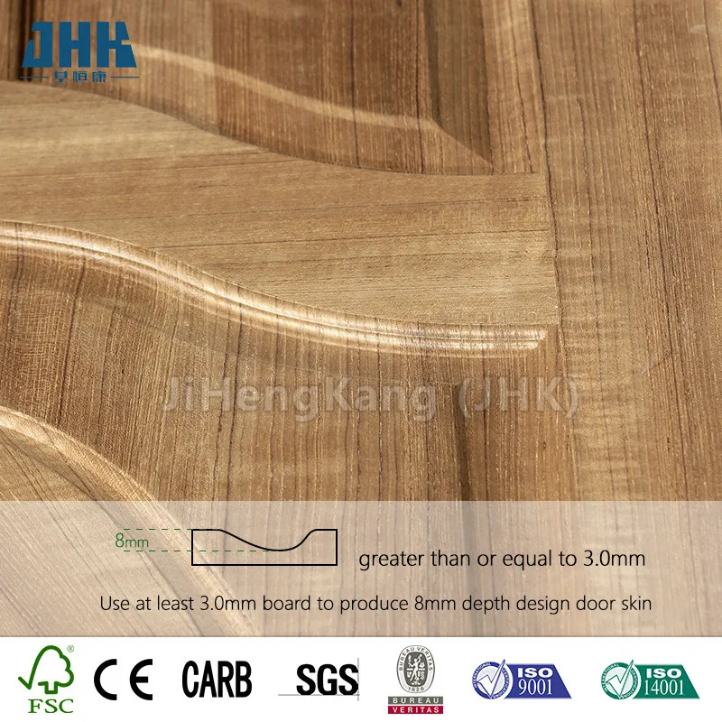 JHK-008-1 EV-white oak texture  China doors for houses Bedroom door panel Indoor door panel  Good quality Hotel