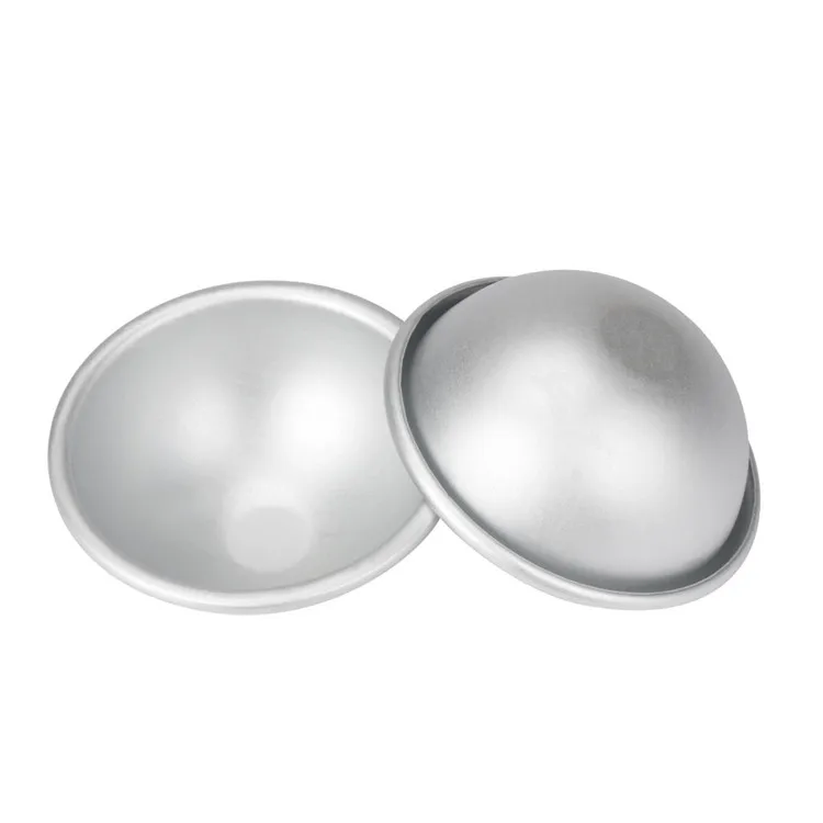 H166 3 Sizes DIY Soap Salt Bath Bomb Creative Design Moulds Baking Decoration Tools Aluminium Alloy 3D Cake Ball Mold