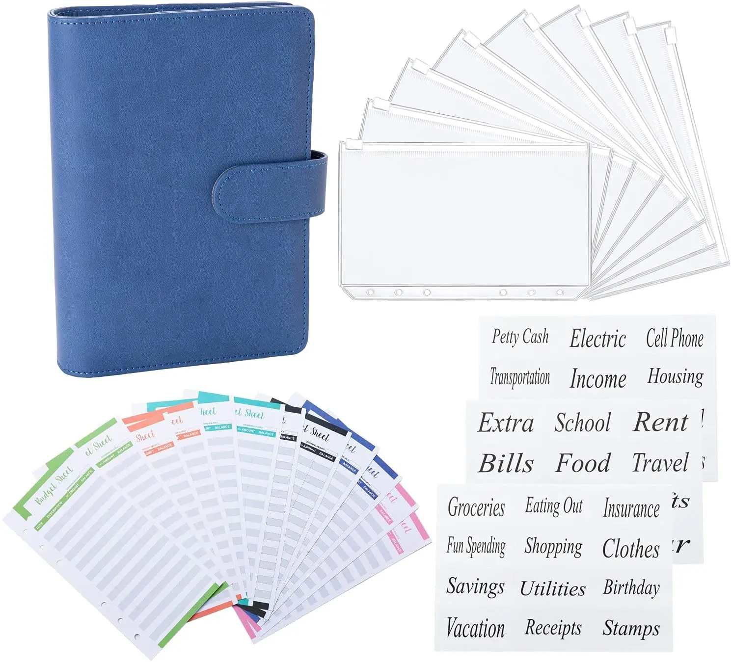 Money Cash Planner A6 Organizer Budget Binder with Envelope inserts