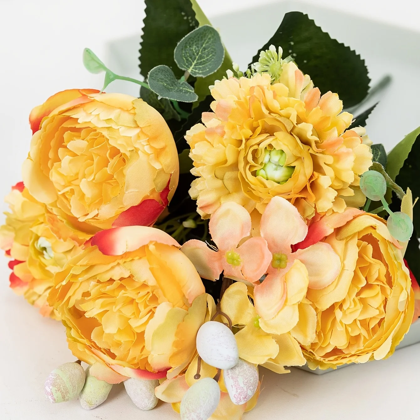 1pc Flowers Fake Peony Bouquet Faux Silk Artificial Flower For Wedding Centerpieces Bouquets DIY Floral Decor Home Decoration