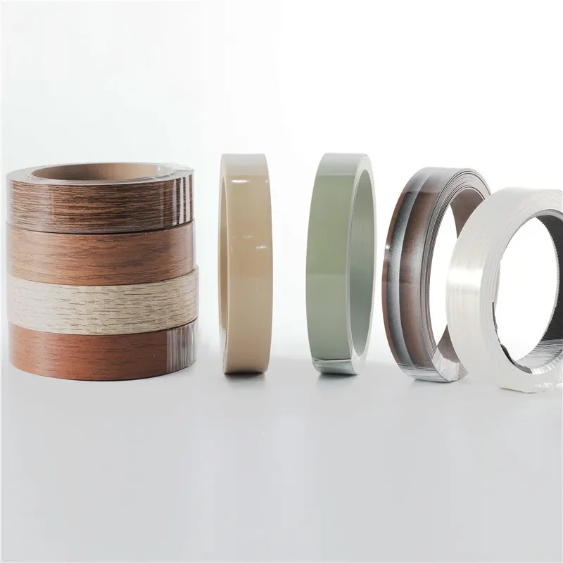 Высокое качество 1x22 мм шкаф ПВХ кромка полосы для кухонного шкафа МДФ доска