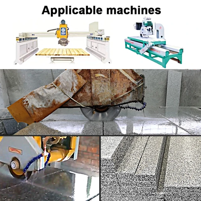 Stable cutter performance large blade 24inch 600mm power tools circular stone granite diamond saw blades cutting discs