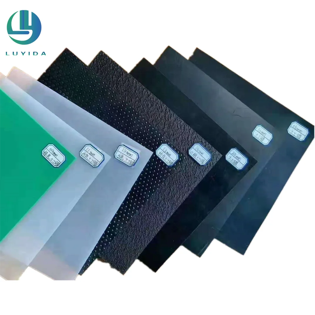  1 5 мм 2 Толстый черный/синий HDPE пластиковый геомембрана для рыбоводства дамба бак воды водоем