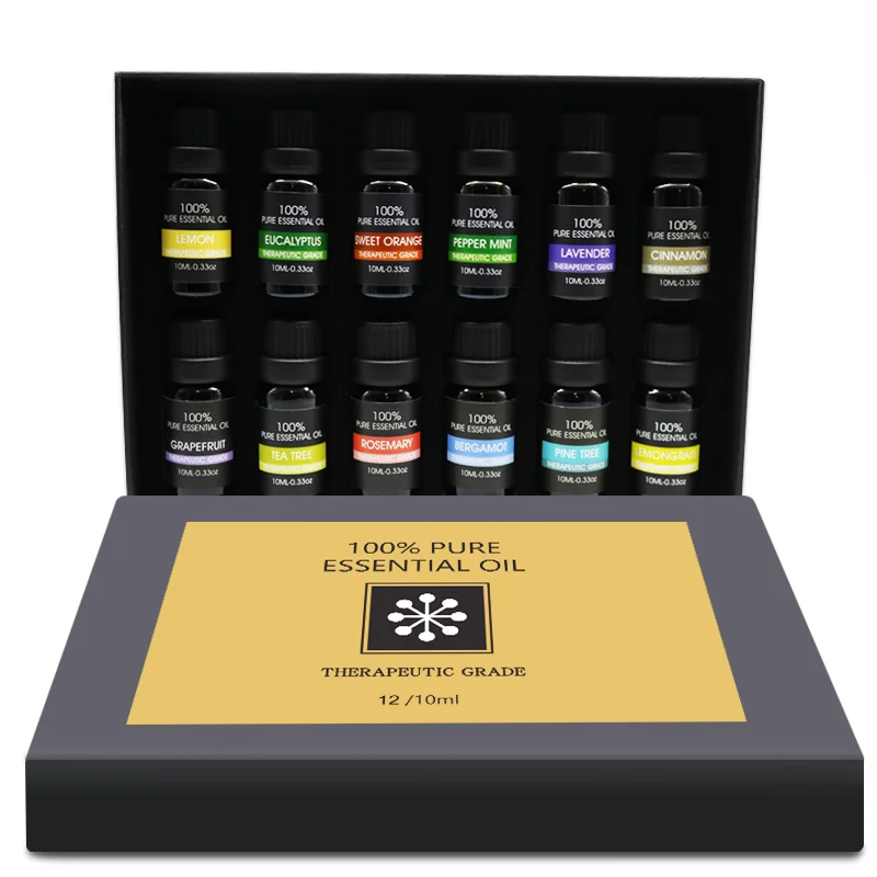 6/12 Premium Grade Fragrance 100% massage  Essential Oil gift set aromatherapy oils