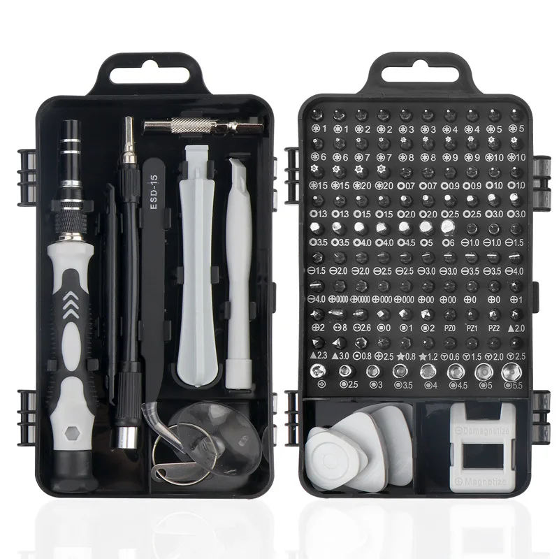 115-in-1 Screwdriver Set Watch Mobile Phone Disassembly Precision Repair Tool Chrome Vanadium Steel Combination Set