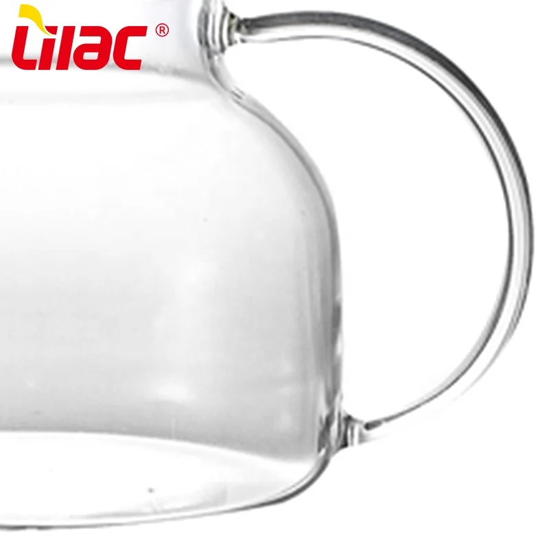 Lilac BSCI SGS LFGB Glass Water Pitcher Food & Beverage Manufacture Classic Glass Cup Juice Jug Set with Printed Design
