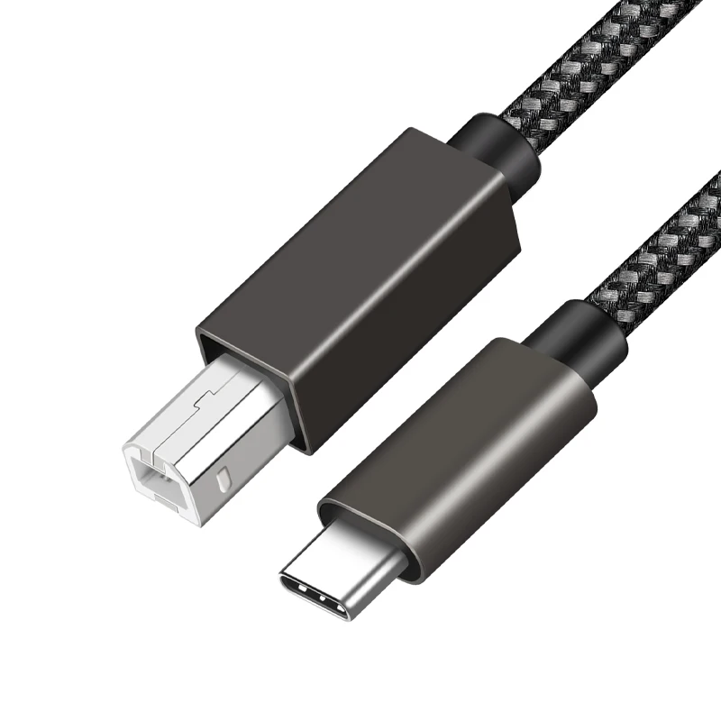 USB C print line connector C male to B male USB 2.0 printing cable