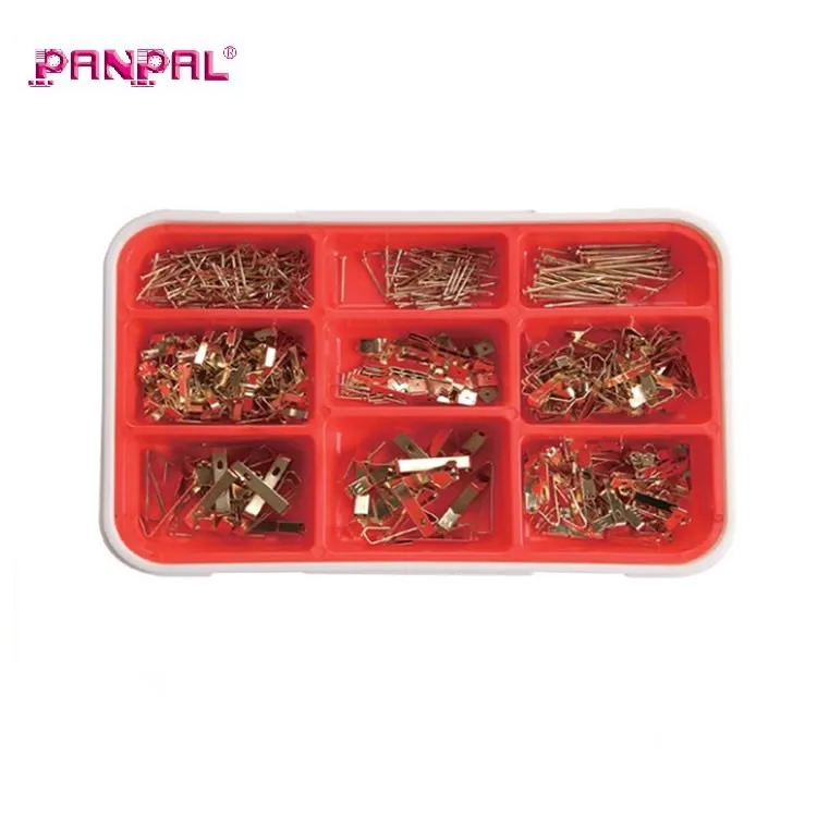Brass plated picture hanging kit 537 pieces wall hook assortment with nail