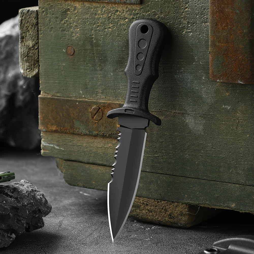 Outdoor Mini Knife Portable Self Defense Knife Camping Survival  Small Straight Neck Knife