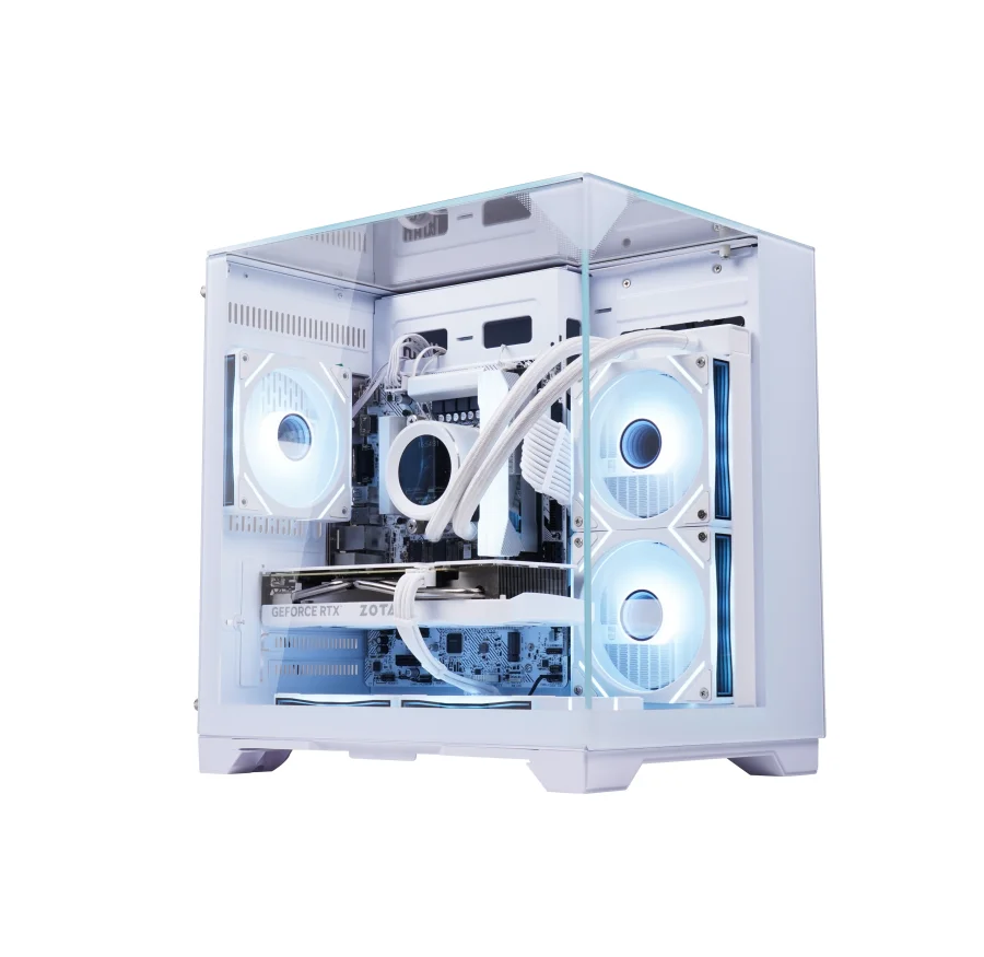 New Arrival M-ATX Tower PC Computer Case Tempered Glass Full View Gaming Pc Case Water Cooling PC Gaming Case Casing