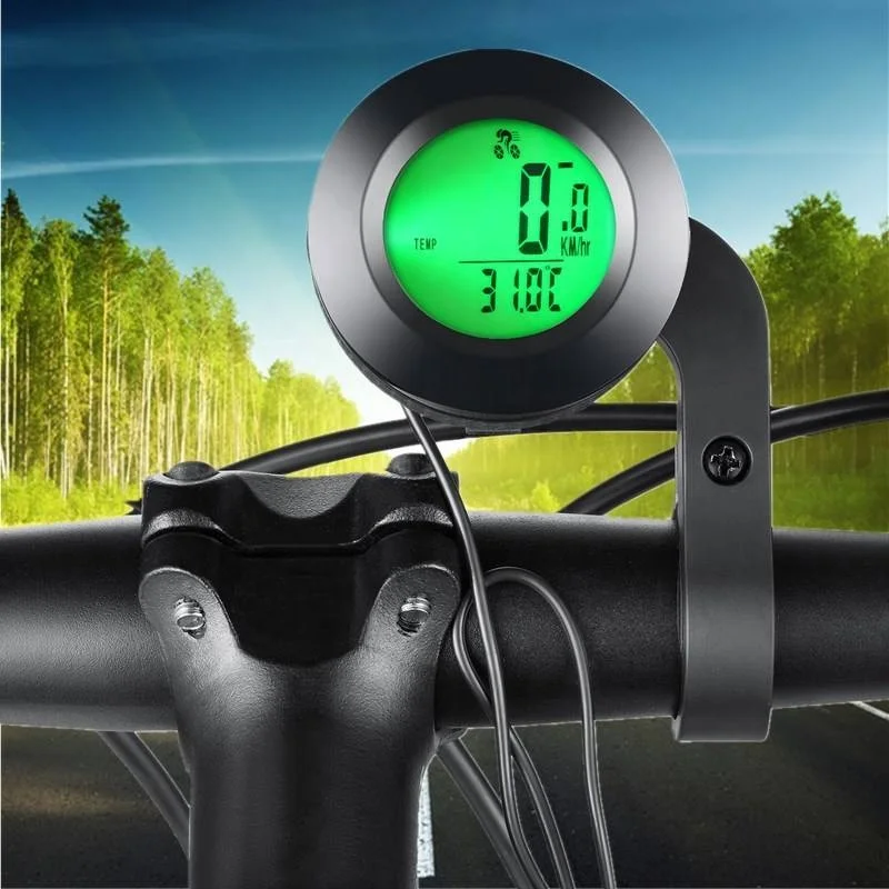 Водонепроницаемый беспроводной проводной велосипедный цифровой спидометр Inbike Круглый