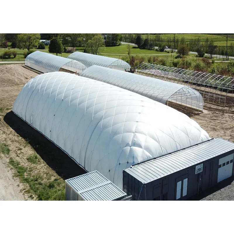 Large PVDF PTFE  Membrane Structure Air-Conditioned Dome Tent Inflatable for Industrial Coal Shed Warehouse Storage