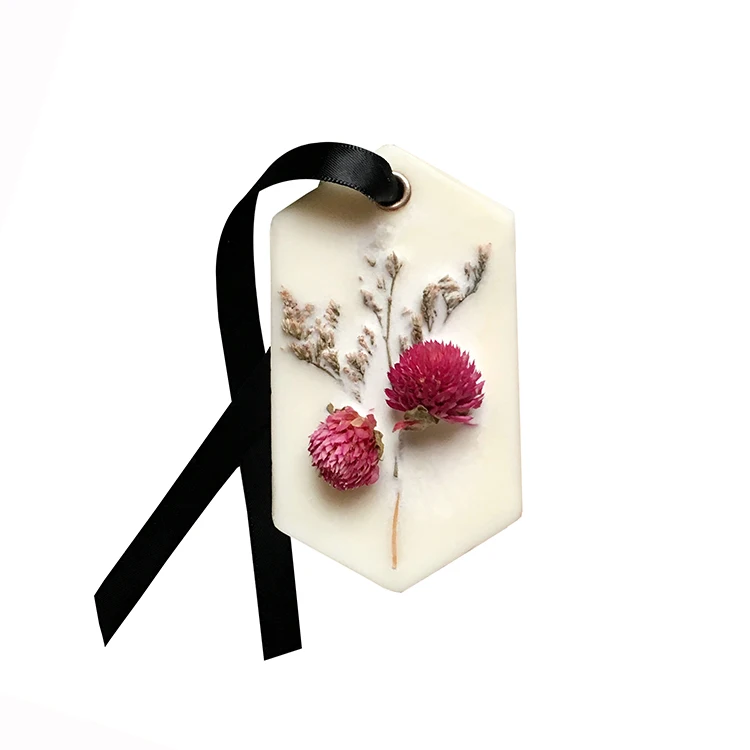 Home Decorative Air Freshener Fresh Scents Wax Sachets With Dried Flowers Gomphrena Globosa