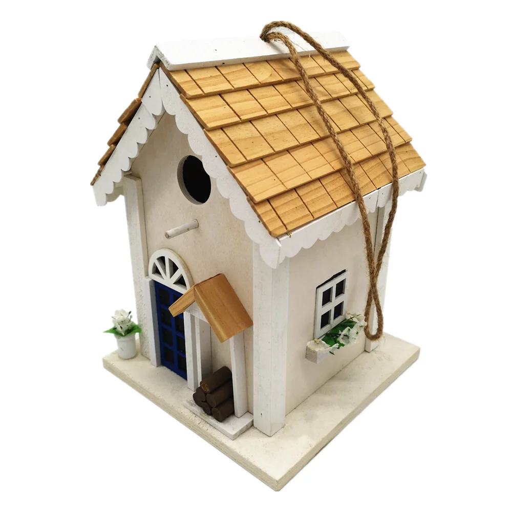 
kids smart bird automatic clear window small humming wild birds water drinker seed ceramic hanging feeder tray house 