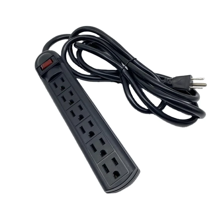 American power strip 6 outlet basic with switch electric socket