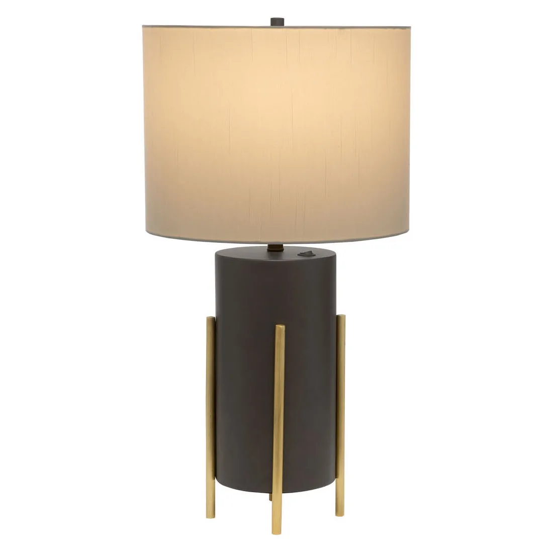 JLT-16212 Contemporary Sheraton Hotel Room Table Lamp With Drum Linen Shade Bedside lampe de table