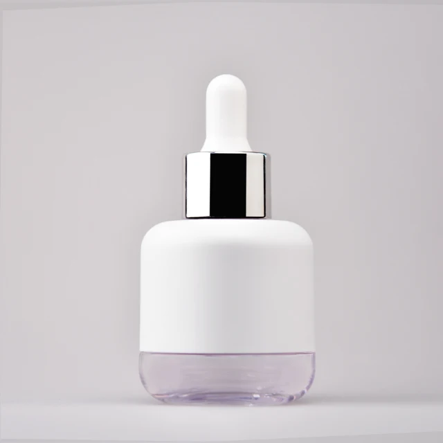 New Mold Dropper Bottle PET Bottle Essential Oil Unique Skin Care Plastic Luxury Thick Wall 50ml Cosmetic Packaging White Free
