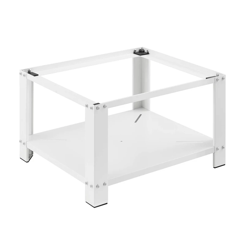 Steel Furniture Laundry Pedestal Washer And Dryer Pedestal Metal Washing Machine Stand With Shelf