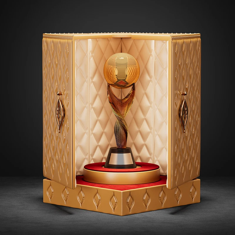 Game trophy collection leather box medal gift box football game basketball game trophy Hercules trophy gift box