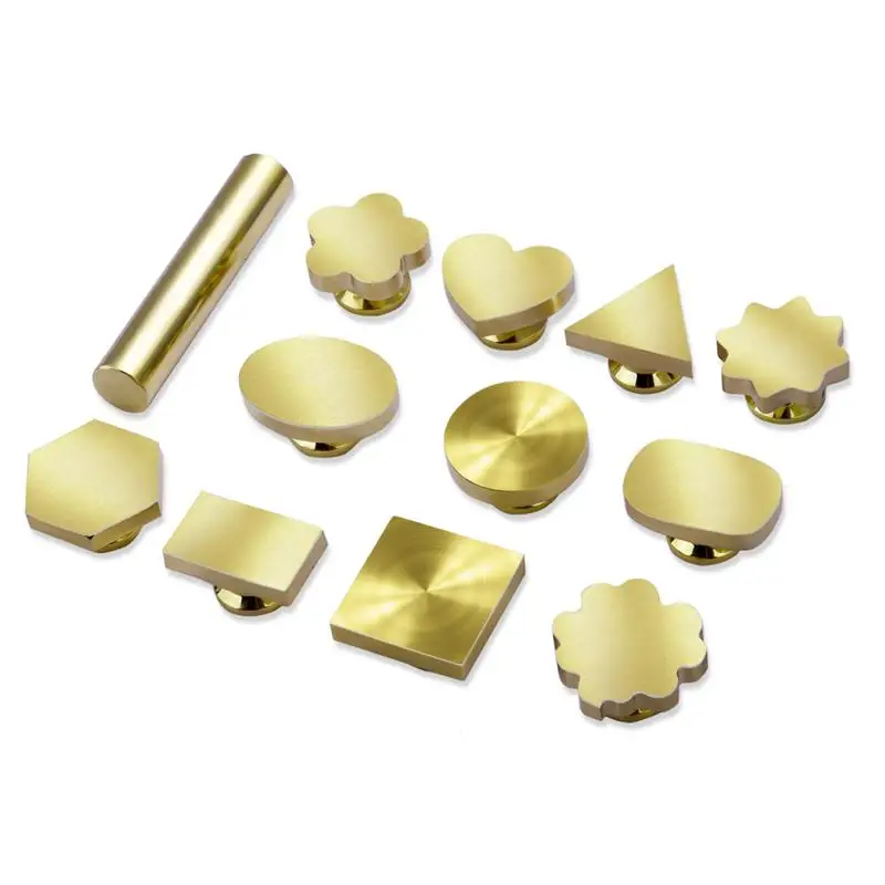 Custom Shape Blank Wax Sealing Stamp Not Engraved Brass Sealing Wax Stamps Plain Head