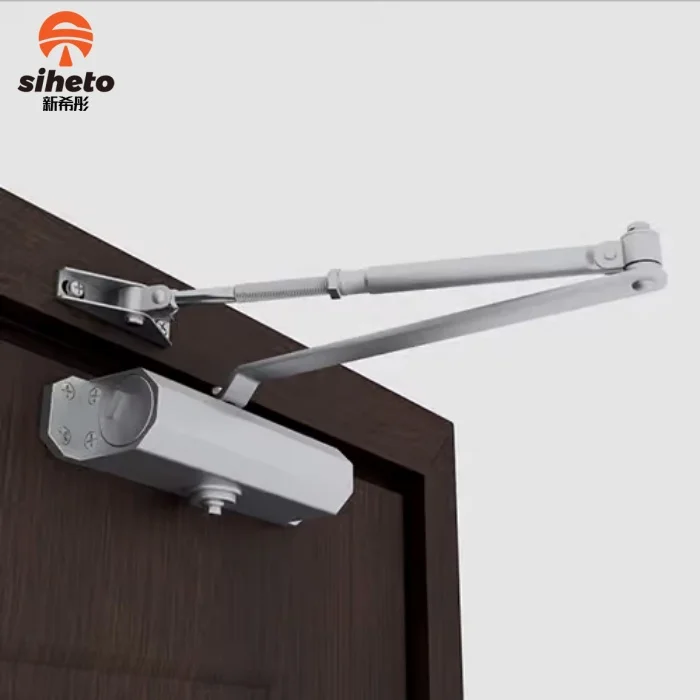 Surface Mounted Door Closer Heavy Duty Automatic Door Closer with Hold Open for 65KG