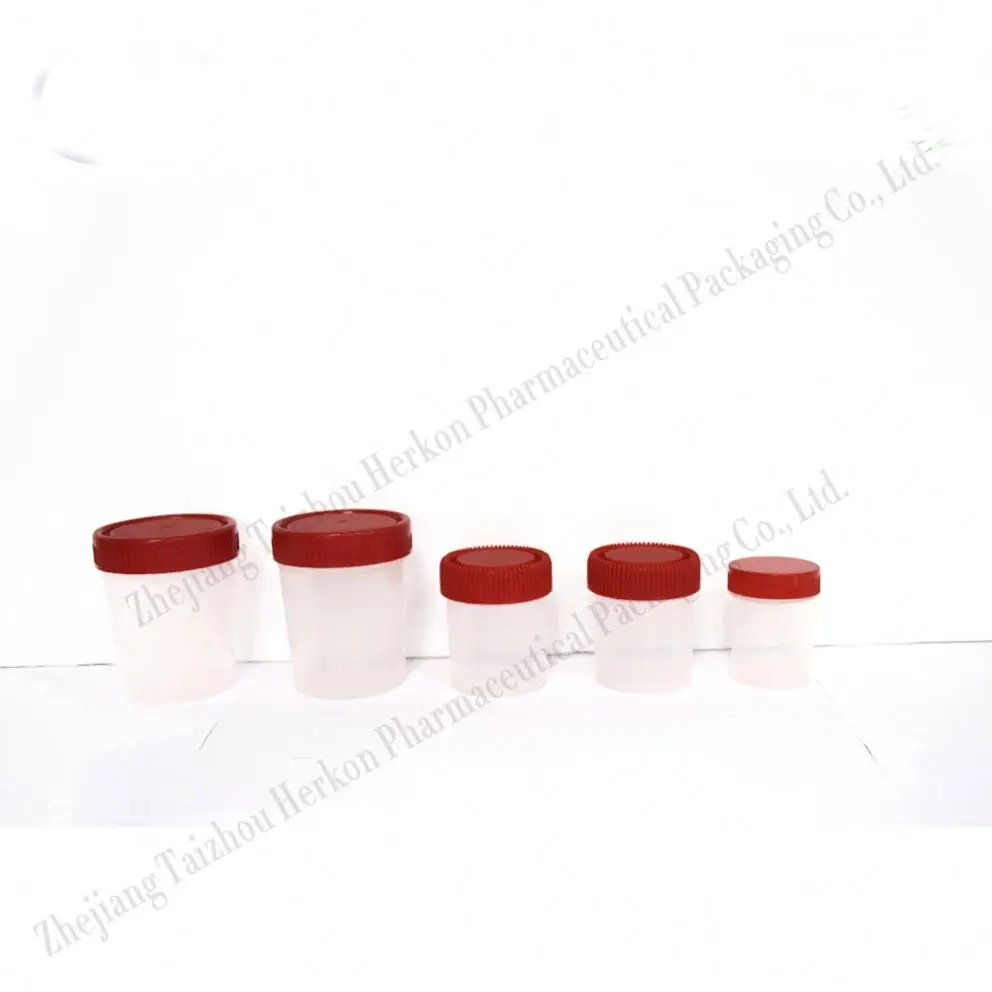 Disposable sterile 120ml urine specimen pop top container