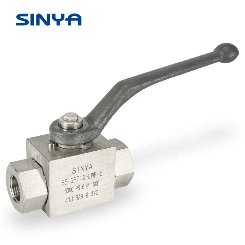 Stainless Steel High Pressure 316L Twin Ferrule 2 Way  3/8 in. Tube Instrumentation Butt Weld Connection Both End Ball Valves