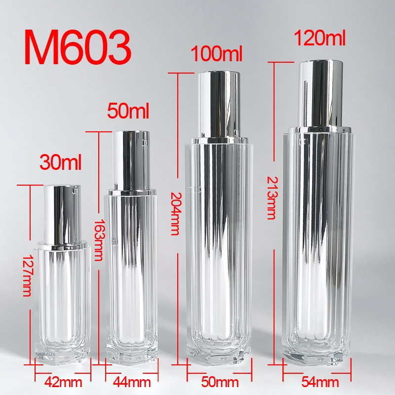 M603 In Sock Gold 30ml 50ml 100ml 120 ml Plastic Cream Bottle Skin Care Container Empty Custom Lotion Cosmetic Jars and Bottles