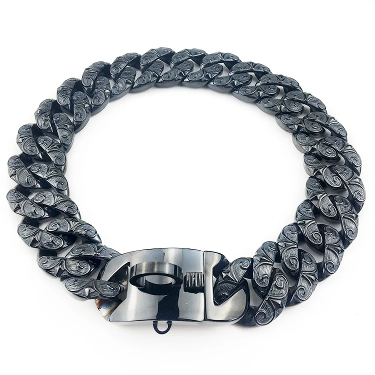 Роскошные золотистые панцирные кубинские звенья с инкрустированными стразами 316L из нержавеющей стали свинцовые индивидуальные цепи для собак