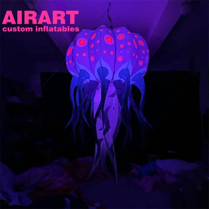 giant inflatable stage background decorative jellyfish music event inflatables