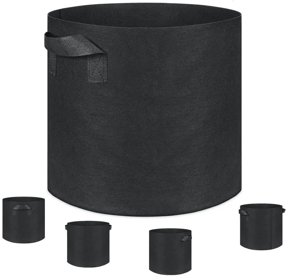 1/2/3/5/7/10/15/20/25/40/60/100 Gallon  Non-woven Fabric Potato nursery Plant Vegetables mushroom bag Garden Grow Bags