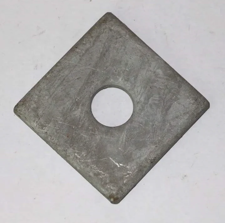 Hot dip galvanized Square Flat Washer for Pole Line Fasteners