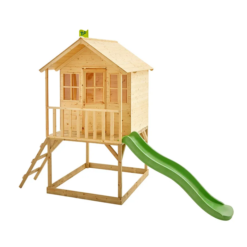 
Wooden Outdoor Playhouse for Kids customized made wood house 