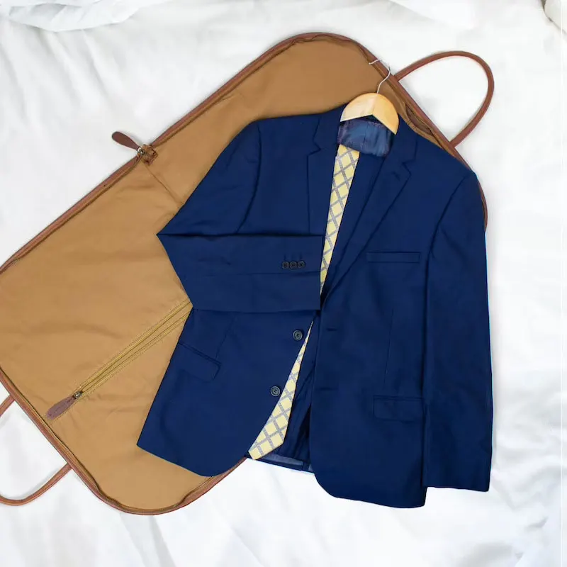 Cover dust clothes bags bag ousse portant vetement men travel business luxury leather suit garment bags