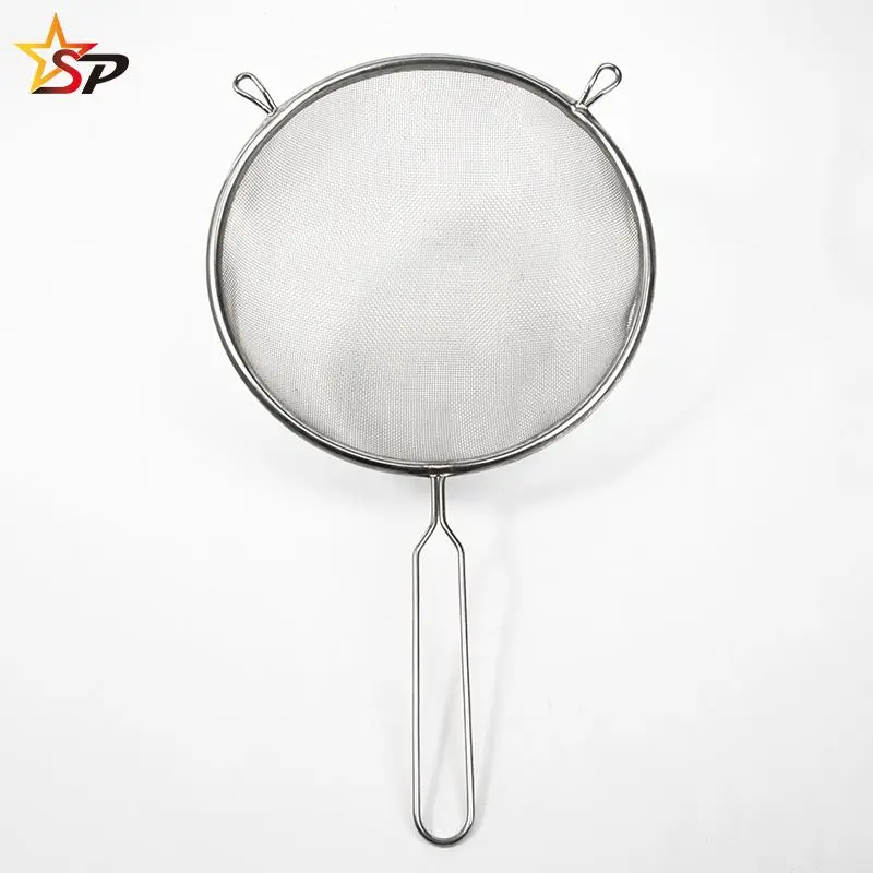 High Quality Stainless Steel Metal Handle Fine Mesh Strainer Powder Colander Flour For Tea