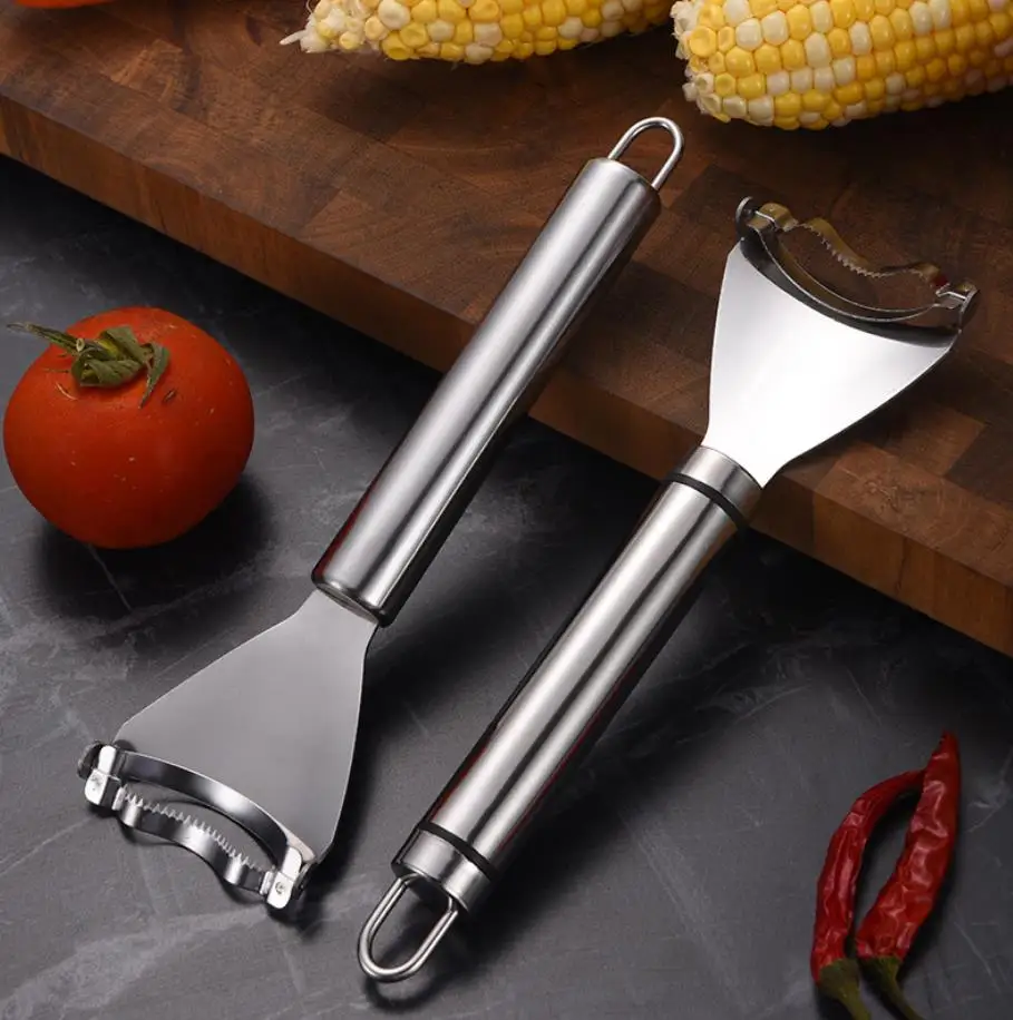 Fruit Vegetable Tools Stainless Steel Corn Stripper Corn Kerneler Peeler