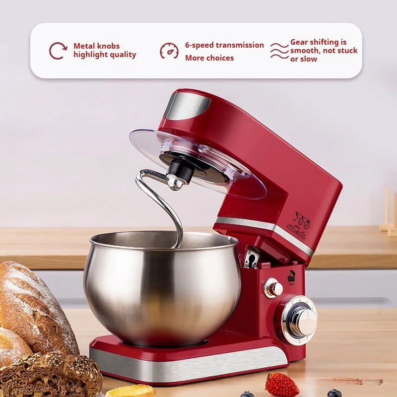 Professional 1000W Electric Stand Food Mixer 5L Planetary Food Mixersr Industrial Food Mixer Machine  Blender Kitchen Appliances