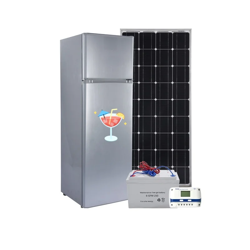 BCD-268 Liter portable top freezer household DC energy solar powered refrigerator