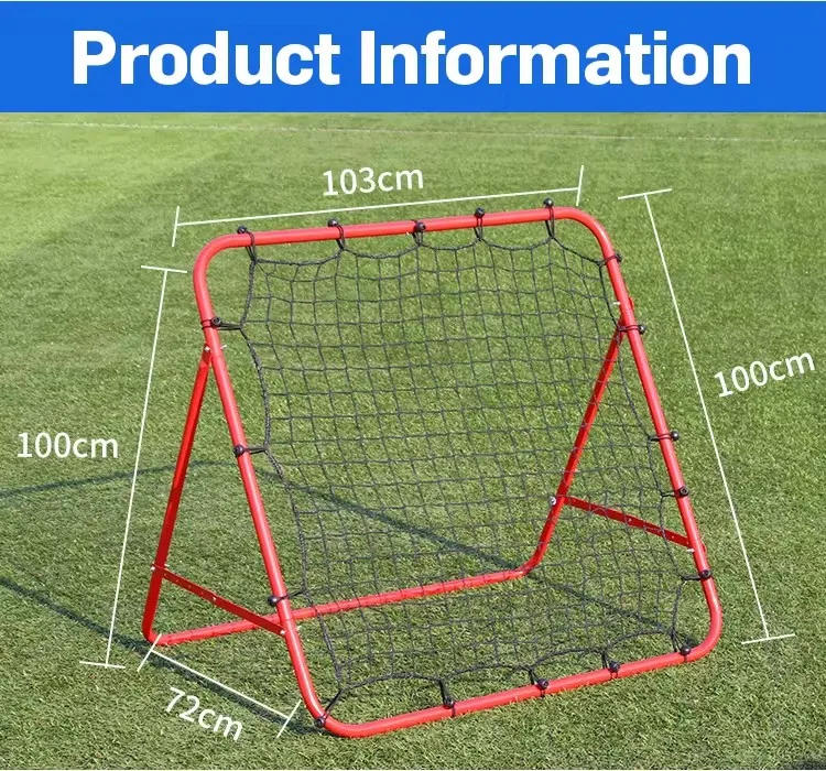 Soccer Training Equipment Foldable Passing Practice  Kickback Goal Target Adjustable Football Rebounder Net