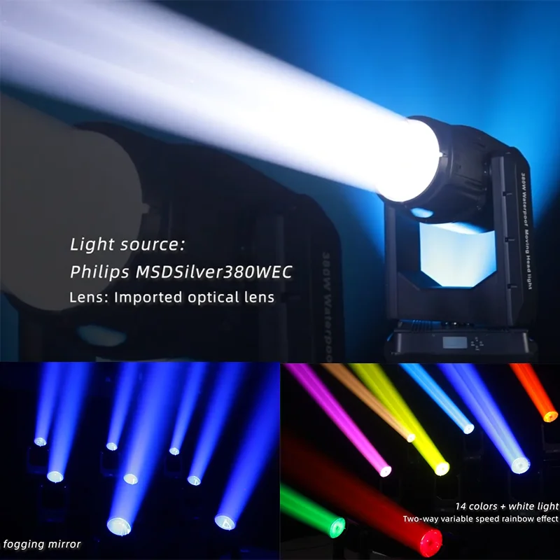 380W Waterproof Moving Head Sky Beam Light Concert Stage Ip65 Moving Head Sky Beam Searchlight