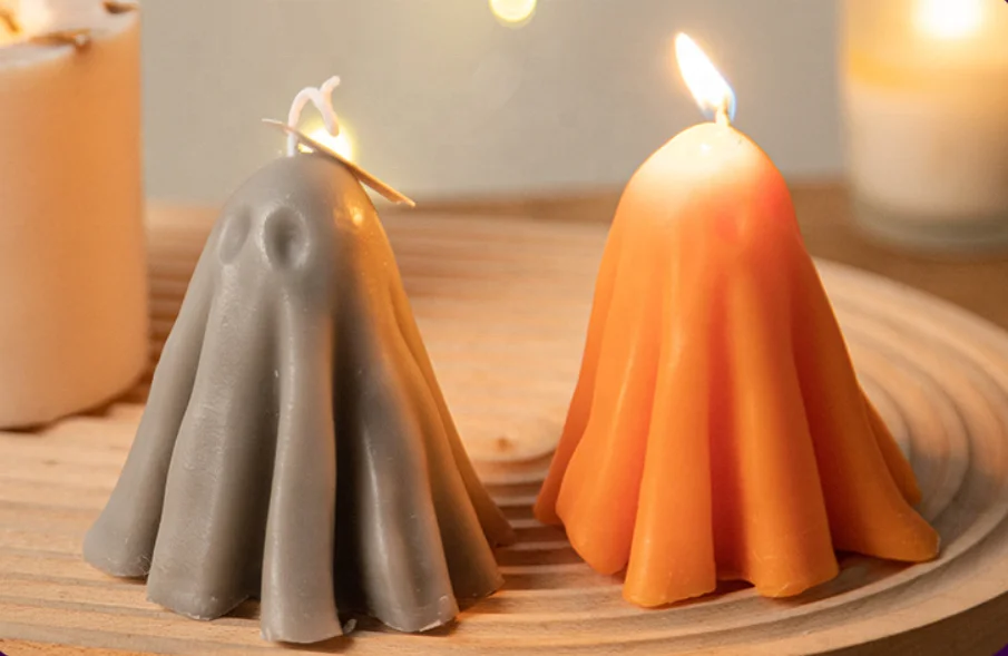 Custom Miniature Ghost Figurine Dropshipping Gift Box Customizable Aromatherapy Wedding Home Christmas Halloween Scented Candle