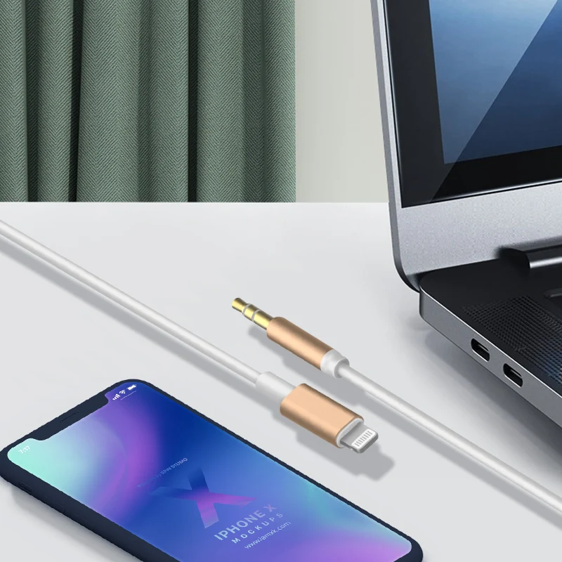 MFi Lightning to 3.5mm Audio Adapter Mobile Phone for iPhone Aux Jack Headphone Cable Adapter