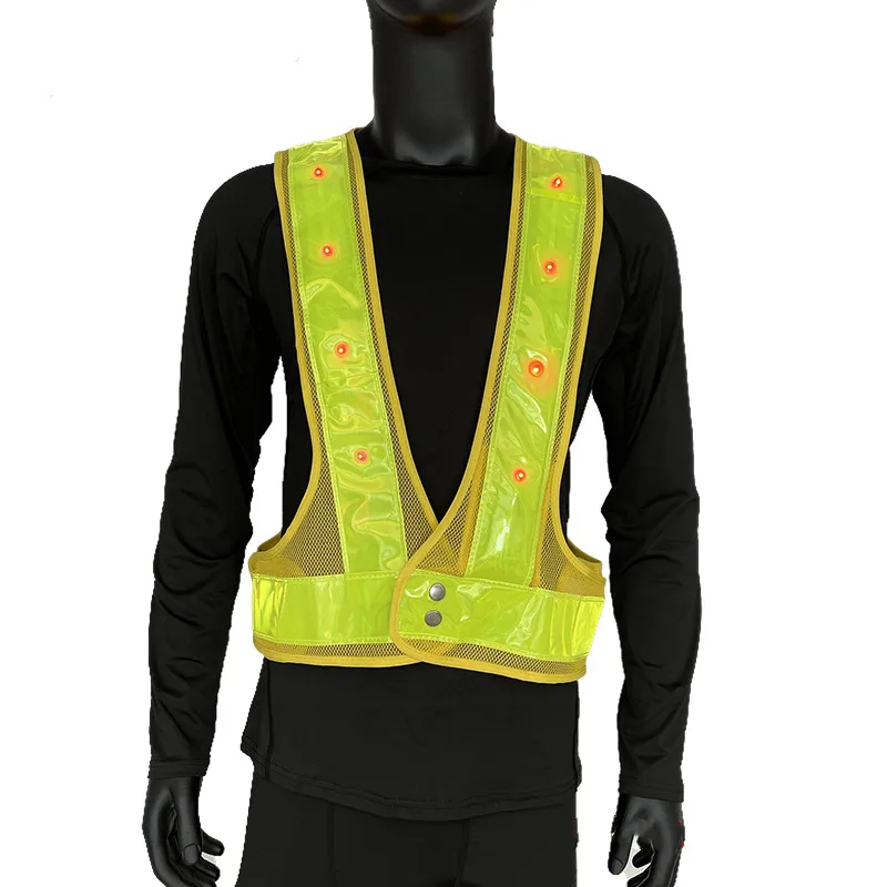 Led vest/reflective vest led/led safety light