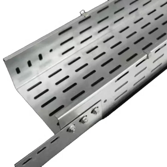 Cable Tray System Hot Dipped Galvanized Manufacturer GI HDG Perforated Trunking Ladder Type Cable Trays for Solar Energy