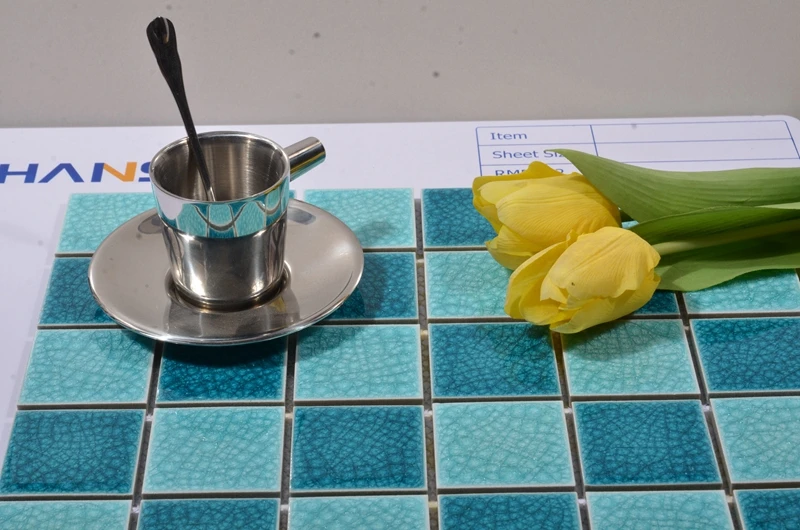 Swimming pool glass mosaic colorful Iridescent tiles Strip Swimming Pool mosaic tile Wall Floor Decoration