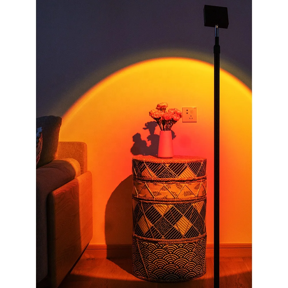 
FILLUX LED RGB color modern nordic corner remote decoration gift bedroom living room indoor home minimal sunset floor light lamp 