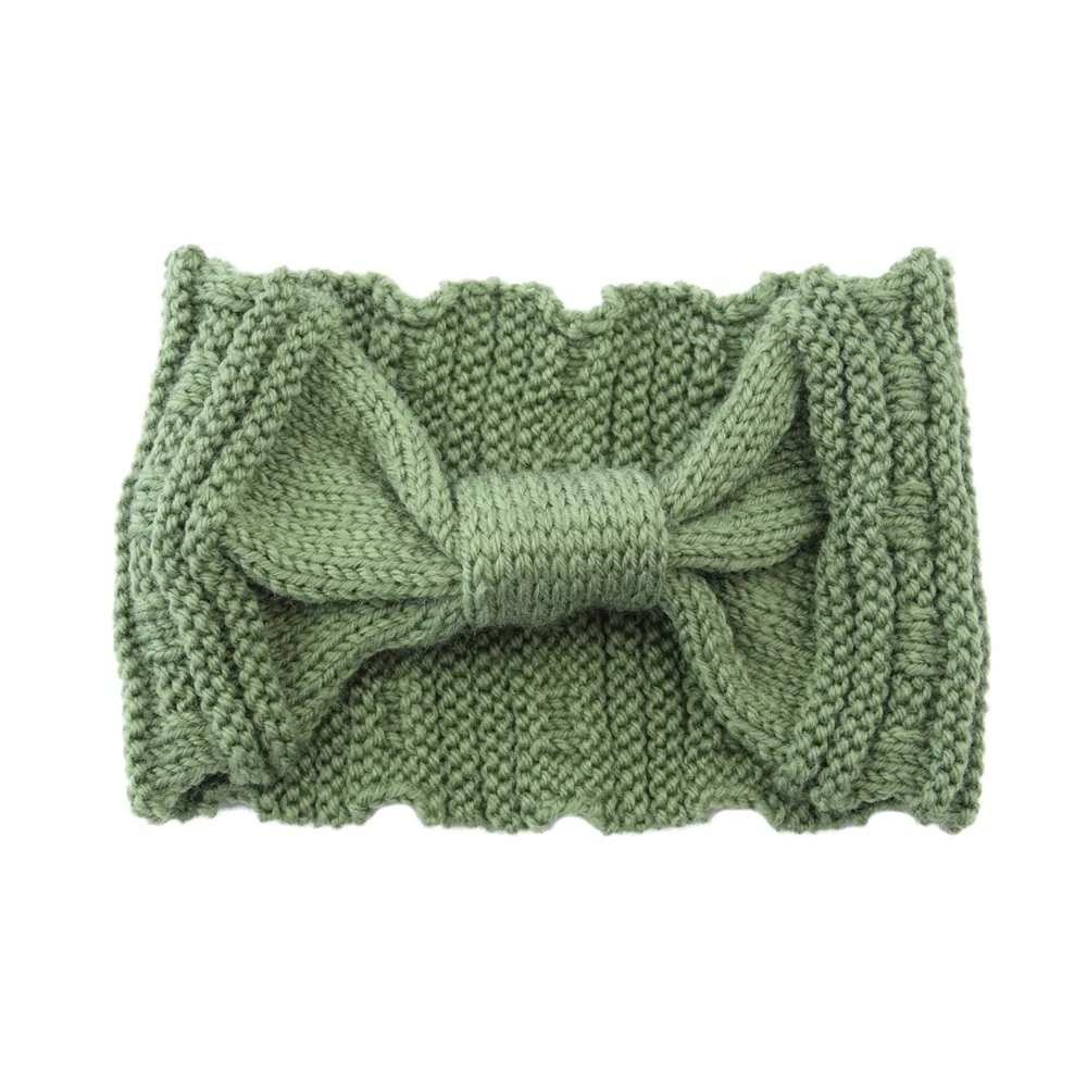 2023 hot sale stripes knitted large ring crochet headbands