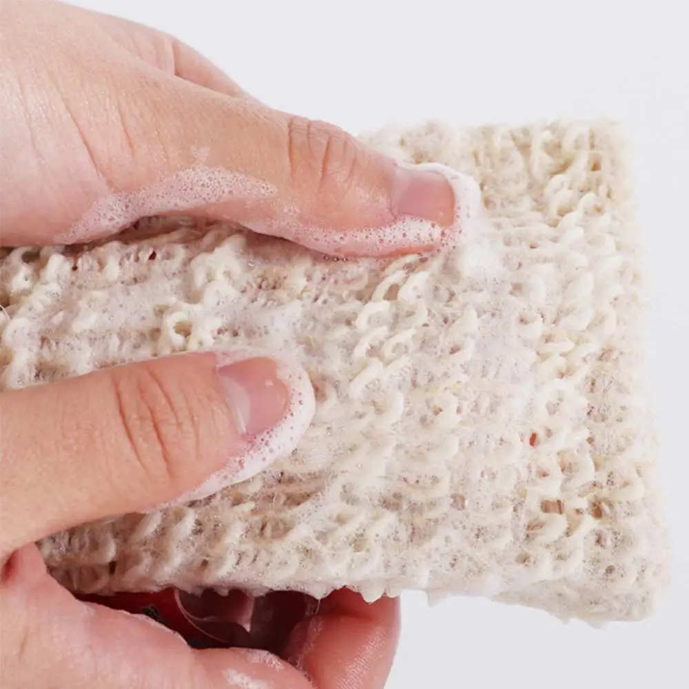 Sisal Natural Net Soap Pouch Soap Exfoliating Bag Soap Saver