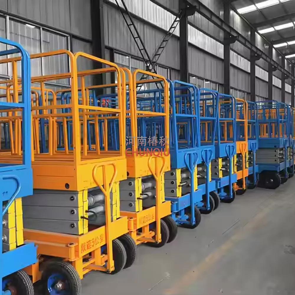 500kg 1000kg Load 12M 20ft 40ft outdoor scissor lift table movable scissor lift platform mobile warehouse scissor lift
